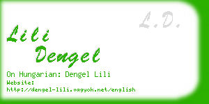 lili dengel business card